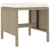 vidaXL Set da Pranzo da Giardino 6 pz con Cuscini Beige in Polyrattan
