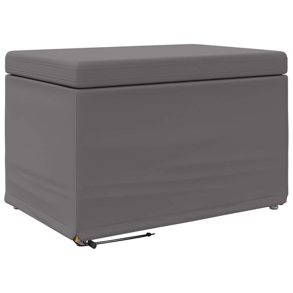 vidaXL Pouf Grigio Pelle Sintetica e Legno Ingegnerizzato
