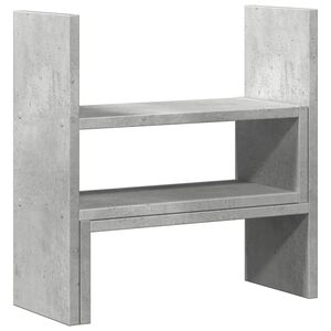vidaXL Organizer Scrivania Grigio Cemento 40x17x41 cm in Truciolato