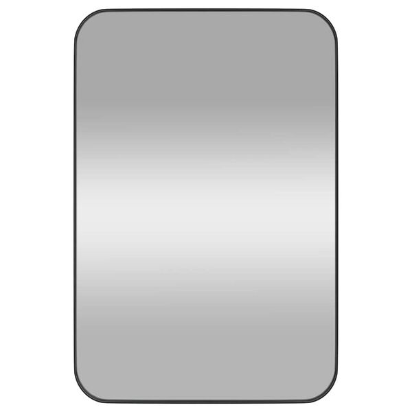 vidaXL Specchio da Parete Nero 40x60 cm Rettangolare