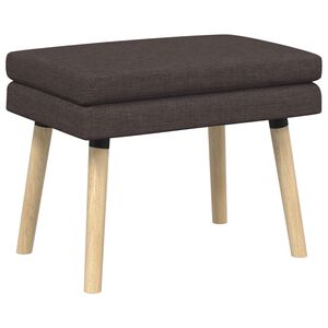 vidaXL Panchina a doppio strato Marrone Scuro 60 x 40 x 46 cm Tessuto