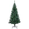 vidaXL Albero di Natale artificiale con luci integrate Verde 180 cm