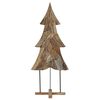 vidaXL Albero di Natale Marrone 180 cm Legno massello di teak