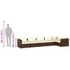vidaXL Set Divani da Giardino con Cuscini 6 pz in Polyrattan Marrone