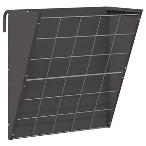 vidaXL Mangiatore Appeso per Fieno Nero 61 x 33 x 66 cm
