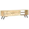 vidaXL Mobile Porta TV 140x30x40cm in Legno Massello di Mango
