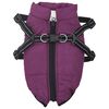 vidaXL Cappotto Cani Imbracatura Impermeabile Riflettente Viola L28