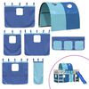 vidaXL Tende per Letto a Soppalco con Tunnel Blu in Poliestere