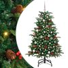 vidaXL Albero di Natale artificiale con 150 LED Verde 150 cm