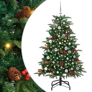 vidaXL Albero di Natale artificiale con 150 LED Verde 150 cm