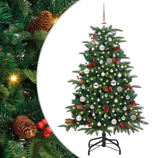 vidaXL Albero di Natale artificiale con 150 LED Verde 150 cm