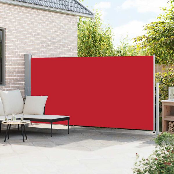 vidaXL Tenda da Sole Laterale Retrattile 160 x 500 cm Rossa