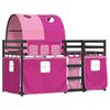 vidaXL Letto a Castello senza Materasso Rosa 90x190 cm Legno di Pino