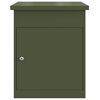 vidaXL Cassetta per pacchi Oliver verde 47.5 x 38 x 59 cm Acciaio