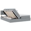 vidaXL Letto con Contenitore con materasso Grigio chiaro 180 x 200 cm