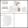 vidaXL Set Armadi da Cucina 11 pz Lyon Bianco in Truciolato