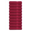vidaXL Asciugamani da bagno FROGN 10 pz Bordeaux 100x150 cm 360 g/m&sup2;