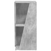 vidaXL Mensola laterale Grigio cemento 33 x 32 x 70,5 cm