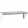 vidaXL Mensola a Muro 100x30x31 cm Argento in Acciaio Inossidabile