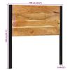 vidaXL Testiera 100 cm in Legno Massello di Acacia e Ferro