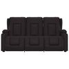 vidaXL Poltrona Massaggiante 3 Posti e Portabicchieri Nera Similpelle