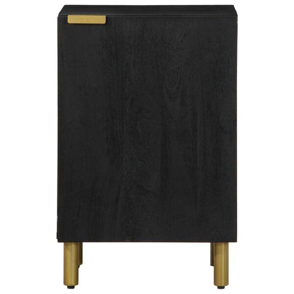 vidaXL Mobile da Bagno Nero 38x33x58 cm in Legno Multistrato