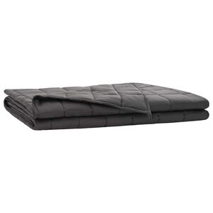 vidaXL Coperta Ponderata Antracite 200 x 200 cm 9 kg 100% Cotone 205T