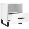vidaXL Comodini 2 pz Bianco Lucido 40x35x47,5 cm in Legno Multistrato