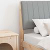 vidaXL Testiera imbottita Grigio chiaro 75 cm Pino massello