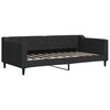 vidaXL Divano Letto Estraibile con Cassetti Nero 90x190 cm in Tessuto
