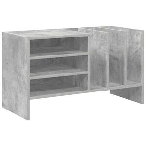 vidaXL Mobile porta vinili Grigio cemento 78.5 x 35 x 45 cm