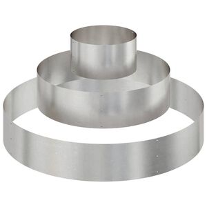 vidaXL Vaso da giardino Argento 120 x 120 x 20 cm Acciaio inossidabile