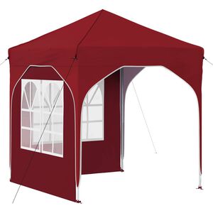 vidaXL Tenda per feste a pop-up 192 x 192 x 245 cm Borgogna