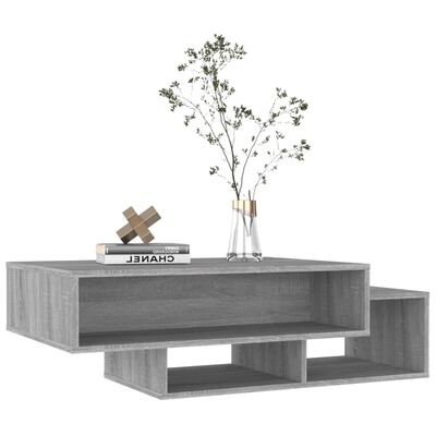 vidaXL Tavolino da Salotto Grigio Sonoma 105x55x32cm Legno Multistrato