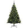vidaXL Albero di Natale Artificiale a Cerniera con 300 LED 210 cm