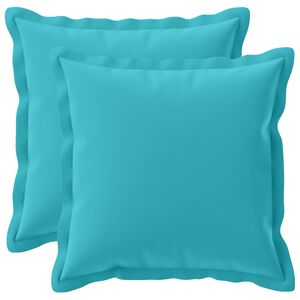 vidaXL Federa 2 pz HOUTEN Turchese 30 x 30 cm Poliestere