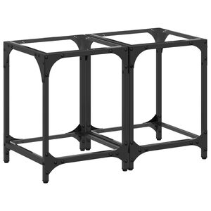 vidaXL Tavolino Salotto con Piano Vetro Trasparente 30x30x40cm Acciaio