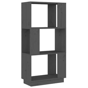 vidaXL Libreria/Divisorio Grigio 51x25x101 cm Legno Massello di Pino