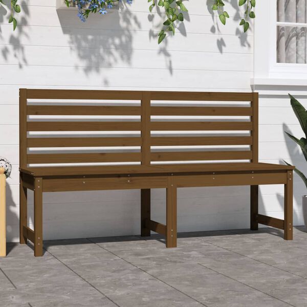 vidaXL Panca da Giardino Ambra 157,5 cm in Legno Massello di Pino