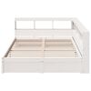 vidaXL Letto Libreria senza Materasso Bianco 140x190 cm Legno di Pino