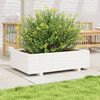 vidaXL Fioriera da Giardino Bianca 90x60x26,5cm Legno Massello di Pino