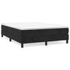 vidaXL Struttura Letto a Rete a Molle Nero 140x200 cm in Velluto