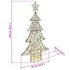 vidaXL Albero di Natale con 160 LED Bianco caldo 150 cm Rattan