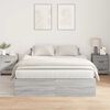 vidaXL Struttura letto con contenitore Grigio Sonoma 150 x 200 cm