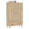 vidaXL Credenza Rovere Sonoma 70x31x115 cm in Legno Multistrato