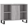 vidaXL Mobile da Bagno Grigio Sonoma 80x33x60 cm in Legno Multistrato