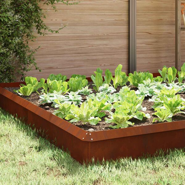 vidaXL Recinzioni per lumache 16 pcs Ruggine