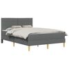 vidaXL Struttura del letto 120 x 190 cm Grigio scuro