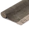 vidaXL Tappeto Kilim in Cotone 160x230 cm Grigio Talpa
