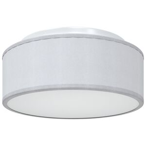 vidaXL Lampada da soffitto Grigio 30 x 13.5 cm Tessuto